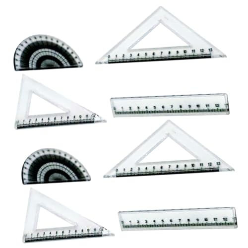 Abaodam 2 Satz Miniatur Lineal für Puppenhaus Teiliges aus Material für Kreative DIY Projekte und Dekoration von Mini Häusern für Puppenhaus Zubehör und Schulbedarf von Abaodam