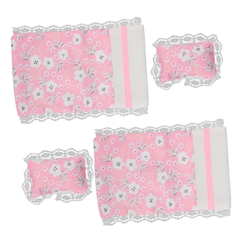 Abaodam 2 Satz Puppenhausbettwäsche Mini-möbelspielzeug Vortäuschen Spielmöbel Rosa Puppenhaus Miniaturkissen Pink Dollhouse Accessoires Puppenhauskissen Mini-bettwäscheset Stoff Abaodam 2 Satz Puppenhausbettwäsche Mini-möbelspielzeug Vortäuschen Spielmöbel Rosa Puppenhaus Miniaturkissen Pink Dollhouse Accessoires Puppenhauskissen Mini-bettwäscheset Stoff von Abaodam
