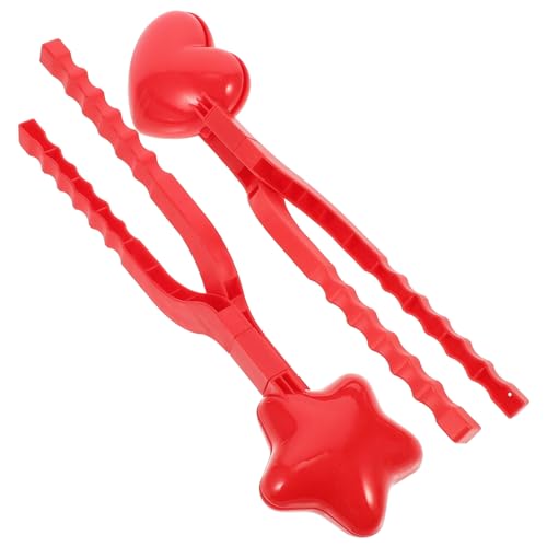 Abaodam 2 Satz Schneeballform Schneeclip Schnee Schmelzende Decke Schneekegelhersteller Schneeball-Clip Schneeschaufel-Clip Schneedecke Schneeballhersteller Plastik Rot Abaodam 2 Satz Schneeballform Schneeclip Schnee Schmelzende Decke Schneekegelhersteller Schneeball-Clip Schneeschaufel-Clip Schneedecke Schneeballhersteller Plastik Rot von Abaodam