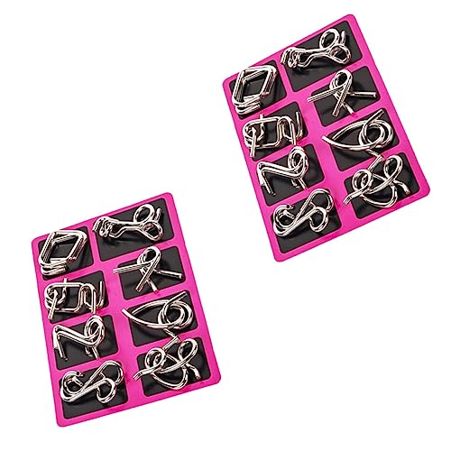 Abaodam 2 Sets Chinesisches Schnur Puzzle Ineinandergreifendes Puzzle Entsperren Interlock Gehirn Pädagogisches Für Für Kinderringe Kinderspielzeug Kinderpuzzles von Abaodam