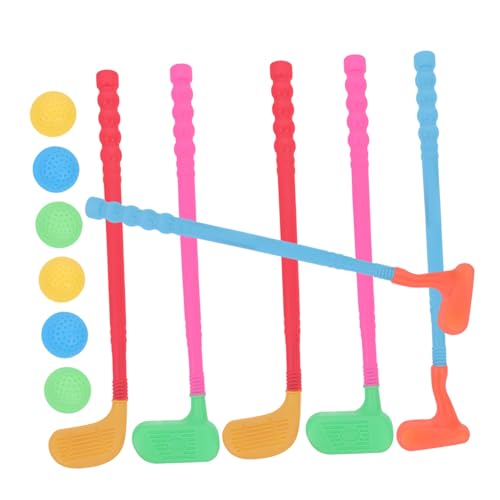 Abaodam 2 Sets Golfschläger Für Bunt Für Den Innenbereich Golfspielzeug Für Golfball Outdoor Sportspielzeug Golf Kinderspielzeug Golfschläger Zufällige Farbe von Abaodam