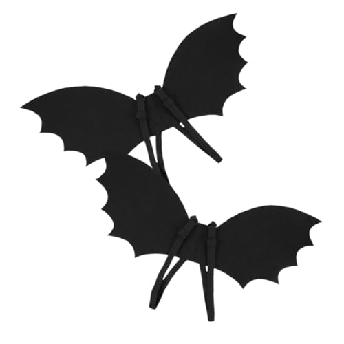 Abaodam 2 Sets Kinder Fledermauskostüm Fledermausflügel Zubehör Jungen Mädchen Halloween Kleid Cosplay Vampir Kostüm für Party Dekorationen von Abaodam