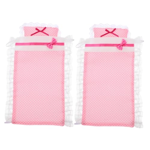 Abaodam 2 Sets Puppenhaus Bettwäsche Miniatur Puppe Bett Decke Und Kissen Für Puppe Krippe Und Puppenhaus Schlafzimmer Abaodam 2 Sets Puppenhaus Bettwäsche Miniatur Puppe Bett Decke Und Kissen Für Puppe Krippe Und Puppenhaus Schlafzimmer von Abaodam