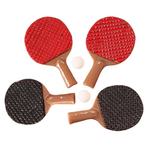 Abaodam 2sätze Miniatur-pingpong-schläger Set Teiliges Puppenhaus Zubehör Mit Mini Tischtennisbällen Hochpräzise Realistische Tischtennis-spielzeuge Für Kreative Spielstunden Und Abaodam 2sätze Miniatur-pingpong-schläger Set Teiliges Puppenhaus Zubehör Mit Mini Tischtennisbällen Hochpräzise Realistische Tischtennis-spielzeuge Für Kreative Spielstunden Und von Abaodam
