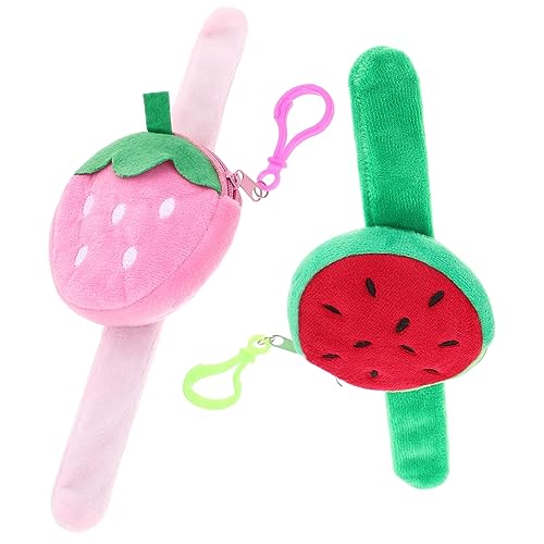 Abaodam 2 Stck. Plüsch Frucht Schnapparmband mit Erdbeer und Wassermelonenmotiv Kuscheliges Material Weiches Baumwollfutter Sicher und Langlebig Niedliches Kinderarmband für Partys und Abaodam 2 Stck. Plüsch Frucht Schnapparmband mit Erdbeer und Wassermelonenmotiv Kuscheliges Material Weiches Baumwollfutter Sicher und Langlebig Niedliches Kinderarmband für Partys und von Abaodam