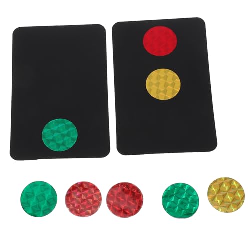 Abaodam 2 Stück Ampelwechselkarten Partyspielkarten Familienspielkarten Neuheit Lustiges Ampelwechselspielzeug Kinderspielzeug Kinderspielzeug Ampelwechselkarte PVC von Abaodam