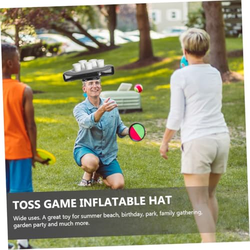 Abaodam 2 Stück Aufblasbarer Wurfspiel Hut Langlebiges Strapazierfähiges Material Multifunktionaler Trinkhaltesitz und Outdoor Toss Game Toy für Erwachsene Einfach Aufzublasen für Abaodam 2 Stück Aufblasbarer Wurfspiel Hut Langlebiges Strapazierfähiges Material Multifunktionaler Trinkhaltesitz und Outdoor Toss Game Toy für Erwachsene Einfach Aufzublasen für von Abaodam