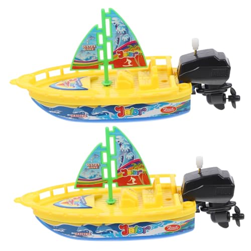 Abaodam 2 Stück Aufziehspielzeug in Bootsform kinderboot Boot Water Toys kauspielzeug Safe Toy für Aufziehspielzeug für Badespielzeug für Yellow Abaodam 2 Stück Aufziehspielzeug in Bootsform kinderboot Boot Water Toys kauspielzeug Safe Toy für Aufziehspielzeug für Badespielzeug für Yellow von Abaodam