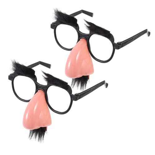 Abaodam 2 Stück Bartbrillenspielzeug Lustige Brille Für Erwachsene Lustige Halloween-brille Halloween-brillenaugen Halloween-party-brille Halloween -brille Für Erwachsene Black Plastik von Abaodam