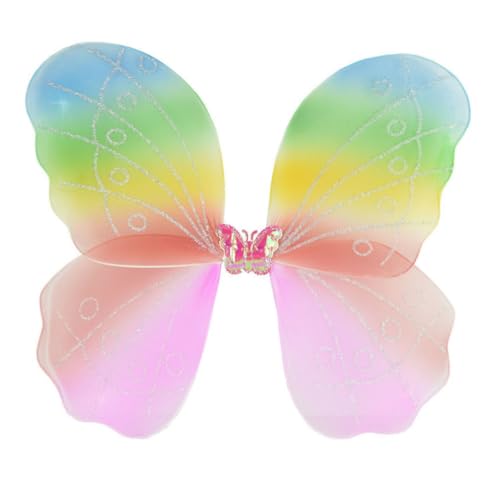 Abaodam 2 Stück Bunte Schmetterlingsflügel für Leichte Stoffflügel mit Elastischen Trägern Zauberhafte Elfenflügel für Halloween Kostüm Party Tanz und Fotografie Geeignet für Mädchen Abaodam 2 Stück Bunte Schmetterlingsflügel für Leichte Stoffflügel mit Elastischen Trägern Zauberhafte Elfenflügel für Halloween Kostüm Party Tanz und Fotografie Geeignet für Mädchen von Abaodam