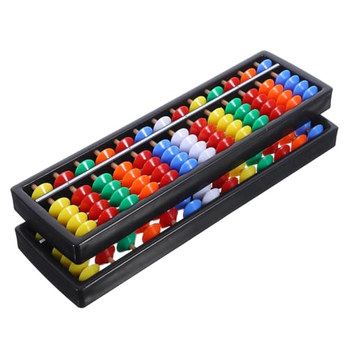 Abaodam 2 Stück Chinesischer Kunststoff Abacus für Mathe Lernspielzeug für Schüler Rechengerät für Bildung und Zuhause Geeignet für Erwachsene von Abaodam