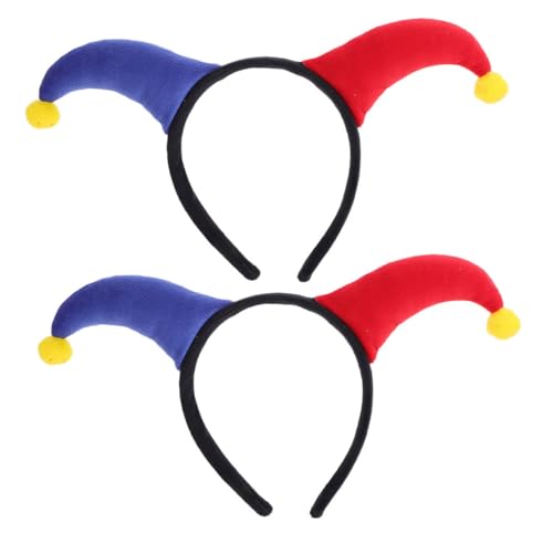 Abaodam 2 Stück Clown Stirnband Für Halloween Schwarze Stirnbänder Party Haarband Halloween Kopfbedeckung Clown Thema Haarband Halloween Stirnband Halloween Dekorationen Hörner von Abaodam