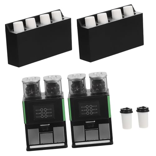 Abaodam 2 Stück Dekoration Shop Requisiten Modell Winzige Kleinkinder Pretend Landschaft Küche Haus Für Maker Espresso Cafe Zubehör Miniatur Puppe Mini Puppenhaus Und von Abaodam