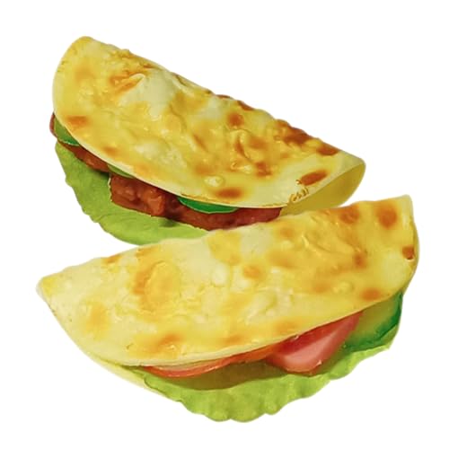 Abaodam 2 Stück Dekorative Simulation Pfannkuchen Modell Realistische Gefälschte Burrito Lebensmittel Requisiten für Küche und Restaurant Display Hohe Simulation Einzigartige Dekorative Requisiten für von Abaodam
