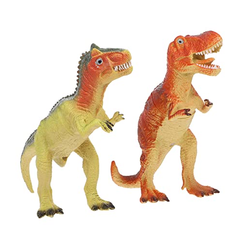Abaodam 2 Stück Dinosaurier Modelle Realistische Spielzeuge für Pädagogische Dekoration Zufälliger Stil Lernspielzeug für Dinosaurier Fans von Abaodam