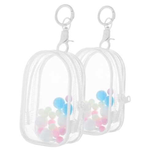 Abaodam 2 Stück Display-Aufbewahrungstasche Schlüsselbeutel Klare Figurenvitrine Mit Schlüsselanhänger Tasche Schlüsselanhänger Durchsichtige Schlüsselanhängertasche Taschendisplay PVC Abaodam 2 Stück Display-Aufbewahrungstasche Schlüsselbeutel Klare Figurenvitrine Mit Schlüsselanhänger Tasche Schlüsselanhänger Durchsichtige Schlüsselanhängertasche Taschendisplay PVC von Abaodam