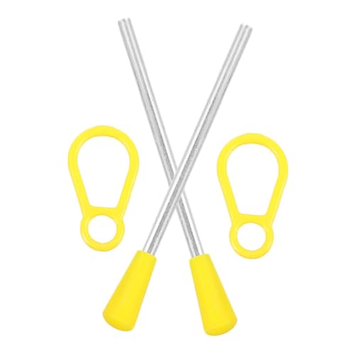 Abaodam 2 Stück Dreieckshammer Schlägel Für Schlaginstrumente Performance-stricker Schlagstange Zubehör Für Musikinstrumente Instrumentenstock Dreieckiger Eisenhammer Plastik Yellow von Abaodam