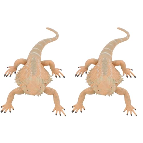 Abaodam 2 Stück Eidechsen Modell Spielzeug Gecko Figur Reptilien Spielzeug Für Kinder Badewannen Spielzeug Realistische Gefälschte Eidechsen Eidechsen Figur Garten Eidechsen von Abaodam