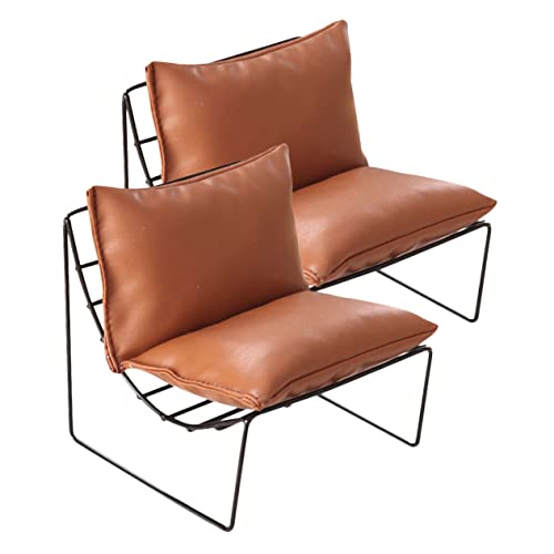Abaodam 2 Stück Eisensofa Stuhl Spielzeughaus Chaiselongue Couches Sofas Liegestühle Chaiselongues Retro Mini Miniaturhaus Möbel Puppenstuhl Haut Hellbraun Abaodam 2 Stück Eisensofa Stuhl Spielzeughaus Chaiselongue Couches Sofas Liegestühle Chaiselongues Retro Mini Miniaturhaus Möbel Puppenstuhl Haut Hellbraun von Abaodam