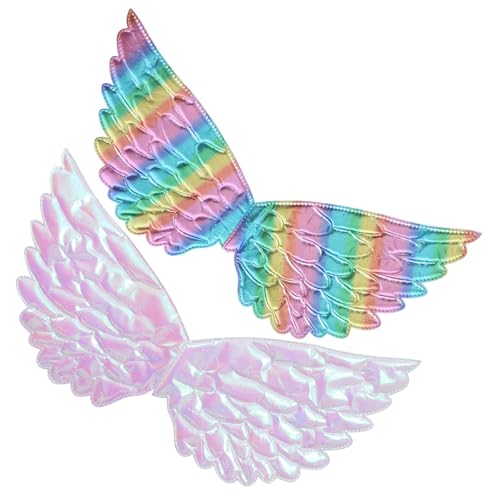 Abaodam 2 Stück Engel Flügel Bunte Leichte Performance Kostüm Flügel für Mädchen Party Karneval Fasching Fotoshooting Accessoire Abaodam 2 Stück Engel Flügel Bunte Leichte Performance Kostüm Flügel für Mädchen Party Karneval Fasching Fotoshooting Accessoire von Abaodam
