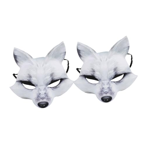 Abaodam 2 Stück Eva Halbgesichts Fuchsmaske für Halloween und Karneval Weiche Tiermaske für Frauen Cosplay Accessoire für Maskerade und Makeup Events Abaodam 2 Stück Eva Halbgesichts Fuchsmaske für Halloween und Karneval Weiche Tiermaske für Frauen Cosplay Accessoire für Maskerade und Makeup Events von Abaodam