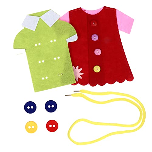 Abaodam Lernspielzeug Für Vorschulkinder 2 Stück Spielzeug Zum Nähen Von Knöpfen Und Kleidung Fördert Die Hand-Auge-koordination Und Die Feinmotorik Zufällige Farbe Abaodam Lernspielzeug Für Vorschulkinder 2 Stück Spielzeug Zum Nähen Von Knöpfen Und Kleidung Fördert Die Hand-Auge-koordination Und Die Feinmotorik Zufällige Farbe von Abaodam