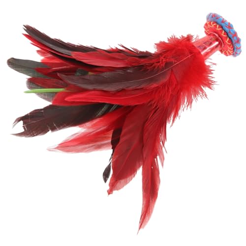 Abaodam 2 Stück Fitness Shuttlecock aus Strapazierfähigem mit Bunten Federn Traditionelles Fußübungsspielzeug für Geschicklichkeit und Outdoor Spaß Geeignet für Erwachsene Abaodam 2 Stück Fitness Shuttlecock aus Strapazierfähigem mit Bunten Federn Traditionelles Fußübungsspielzeug für Geschicklichkeit und Outdoor Spaß Geeignet für Erwachsene von Abaodam