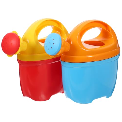 Abaodam 2 Stück Gießflasche Kind Outdoor Rasen Aufblasbare Pflanze Mini Außen Wasserkocher Eimer Timer Dose Grün Sprinkler Aktivität Hydrant Düsen Spiel Glühbirne Gerät Blau Kind von Abaodam