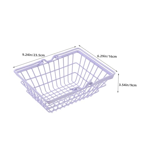 Abaodam 2 Stück Griff Süßer Organizer Für Kleine Lebensmittelkörbe Für Kleinkinder Party Metall – Süßigkeiten Aufbewahrung Zum Vortäuschen Mädchen Und Mini Mit Eiern Einkaufen Für von Abaodam