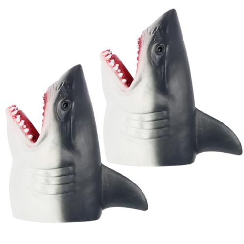 Abaodam 2 Stück Hai Puppe Dinosaurier Rattenspielzeug Fingerpuppen Monster Handtierpuppen Frosch Plüschpuppe Kinderwagen Haie Puppenhandschuhe Die Marionetten Graues Vinyl Abaodam 2 Stück Hai Puppe Dinosaurier Rattenspielzeug Fingerpuppen Monster Handtierpuppen Frosch Plüschpuppe Kinderwagen Haie Puppenhandschuhe Die Marionetten Graues Vinyl von Abaodam