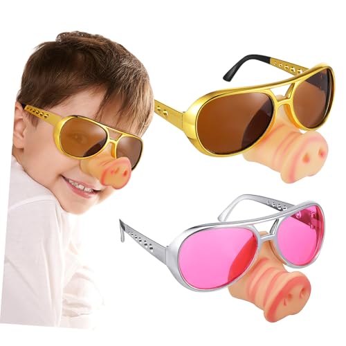 Abaodam 2 Stück Halloween Brillen Für Kreative Schweinenase Brille Für Halloween Cosplay Kostüm Geburtstagsfeiern Und Lustige Foto Requisiten Abaodam 2 Stück Halloween Brillen Für Kreative Schweinenase Brille Für Halloween Cosplay Kostüm Geburtstagsfeiern Und Lustige Foto Requisiten von Abaodam