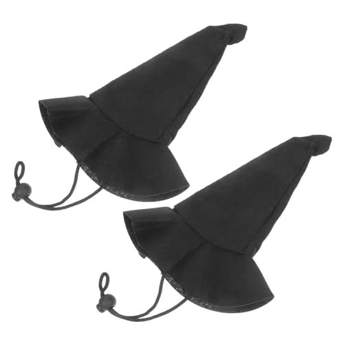 Abaodam 2 Stück Halloween-Hexenhut Hexen-Partyhut Halloween kleiner Hut Halloween-Puppenhut Miniatur-Halloween-Hut Mini-Halloween- kleiner Hexenhut Vlies Black Abaodam 2 Stück Halloween-Hexenhut Hexen-Partyhut Halloween kleiner Hut Halloween-Puppenhut Miniatur-Halloween-Hut Mini-Halloween- kleiner Hexenhut Vlies Black von Abaodam