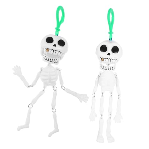 Abaodam 2 Stück Halloween Skelett mit Zugmechanismus Lustige Halloween Deko für Jungen und Mädchen Tragbar und Langlebig aus Hochwertigem Abaodam 2 Stück Halloween Skelett mit Zugmechanismus Lustige Halloween Deko für Jungen und Mädchen Tragbar und Langlebig aus Hochwertigem von Abaodam