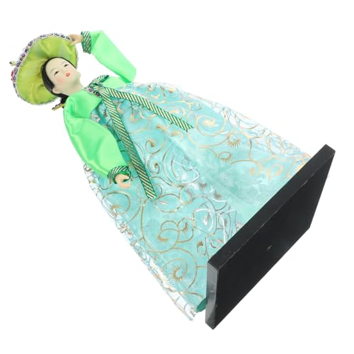 Abaodam 2St handgefertigte Puppe koreanische traditionelle Kleidungspuppe asiatische Dekorationen Mädchenspielzeug Spielzeuge Puppendekor Tischplatte koreanische Puppe Hanbok von Abaodam