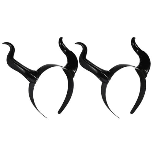 Abaodam 2 Stück Hautpflege Stirnband Halloween Kopfschmuck Halloween Hörner Teufels Stirnband Teufelshörner Lufthorn Halloween Haustierkostüm Halloween Spinne Halloween von Abaodam