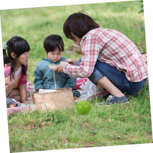 Abaodam 2 Stück Holz Croquet Bälle aus Neuseelandkiefer Farbenfrohes Outdoor Spiel für Garten Familie und Teambuilding Kompakt Leicht zu Transportieren Fördert Geschicklichkeit von Abaodam