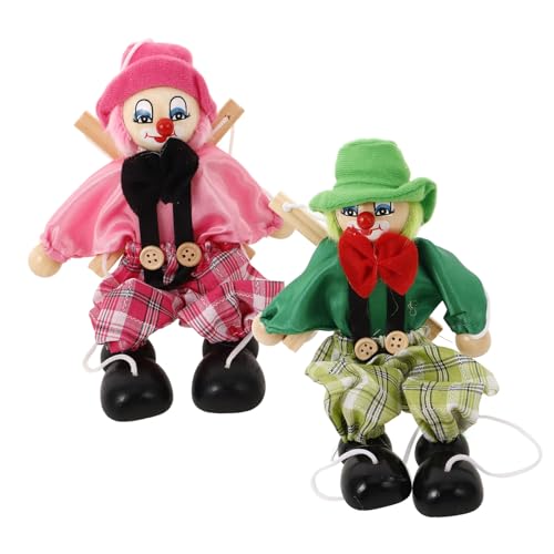Abaodam 2 Stück Holz Marionetten Puppet Teilig Piraten Marionette Interaktives Puppentheater Lustige Handpuppen Für Kreatives Und Eltern Junge Mädchen Aktivitäten von Abaodam