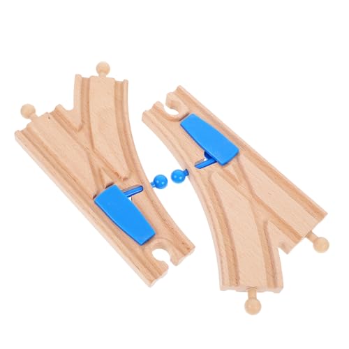 Abaodam 2 Stück Holzschienen Weichen Zubehör für Spielzeugzüge Erweiterungsset für Holzeisenbahn Kompatibel mit Gängigen Marken Lehrreich und Unterhaltsam Abaodam 2 Stück Holzschienen Weichen Zubehör für Spielzeugzüge Erweiterungsset für Holzeisenbahn Kompatibel mit Gängigen Marken Lehrreich und Unterhaltsam von Abaodam
