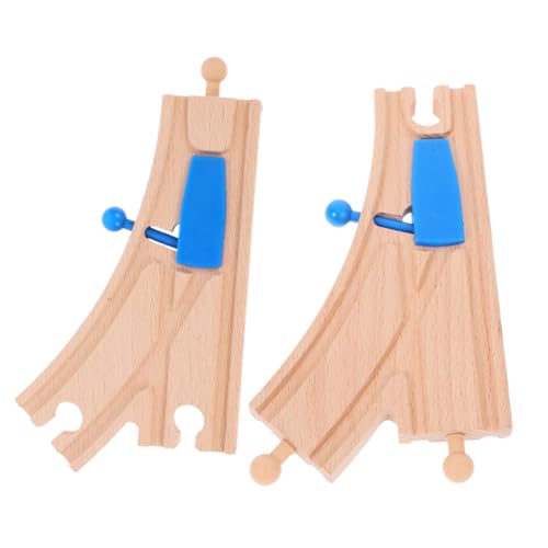 Abaodam 2 Stück Holzschienen für Holzeisenbahnen Flexibles Gleiswechsel Set mit Gebogenem Gleis Kompatibel mit Gängigen Holzspielzeugmarken für Kreative Layouts und Interaktives Spiel Abaodam 2 Stück Holzschienen für Holzeisenbahnen Flexibles Gleiswechsel Set mit Gebogenem Gleis Kompatibel mit Gängigen Holzspielzeugmarken für Kreative Layouts und Interaktives Spiel von Abaodam