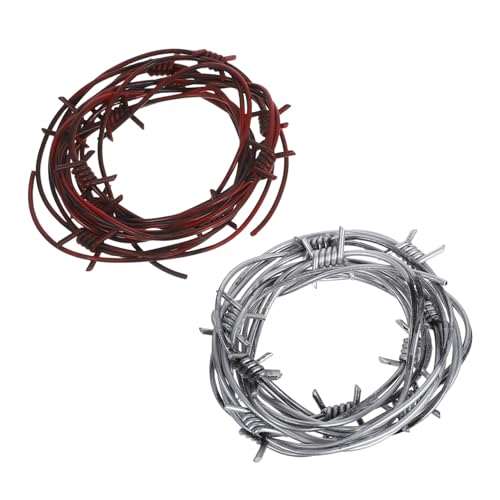 Abaodam 2 Stück Horror Dekorative Kette Stacheldraht Halloween- Dekoration Für Die Heimparty Mit Stacheldrähten Halloween Beängstigende Dekorationen Sport Abaodam 2 Stück Horror Dekorative Kette Stacheldraht Halloween- Dekoration Für Die Heimparty Mit Stacheldrähten Halloween Beängstigende Dekorationen Sport von Abaodam