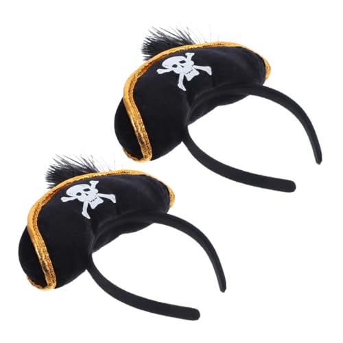 Abaodam 2 Stück -Hut-Stirnband klein Piratenhüte für Erwachsene halloween haarschmuck halloween hair accessories Cosplay-Kopfschmuck-Requisite Cosplay-Kostüm-Stütze Vlies Black Abaodam 2 Stück -Hut-Stirnband klein Piratenhüte für Erwachsene halloween haarschmuck halloween hair accessories Cosplay-Kopfschmuck-Requisite Cosplay-Kostüm-Stütze Vlies Black von Abaodam