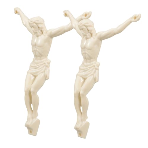 Abaodam 2 Stück Jesus Accessoires Jesus Kreuz Halsketten Kruzifix-anhänger-Charm Kreuz Schmuck Katholische Figuren Religiöser Kreuzanhänger Jesus-anhänger Tischkreuz Plastik Beige Abaodam 2 Stück Jesus Accessoires Jesus Kreuz Halsketten Kruzifix-anhänger-Charm Kreuz Schmuck Katholische Figuren Religiöser Kreuzanhänger Jesus-anhänger Tischkreuz Plastik Beige von Abaodam