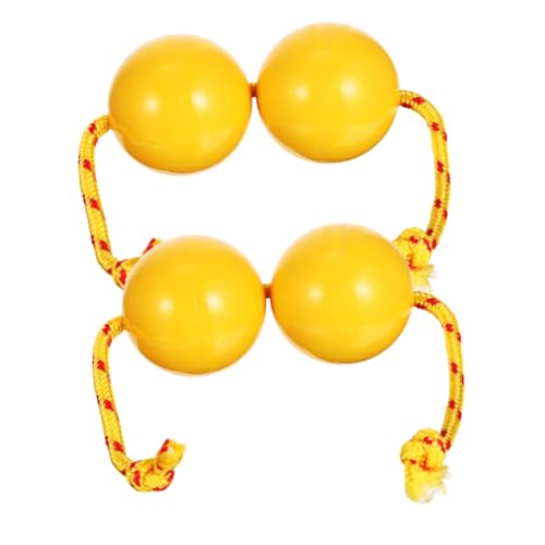 Abaodam 2 Stück Kinder-eierschüttler: Rhythmisches Ballinstrument, Schlagrhythmus, Doppelbälle, Schüttelspielzeug, Musikalischer Sandhammer Für Musikspielzeug von Abaodam
