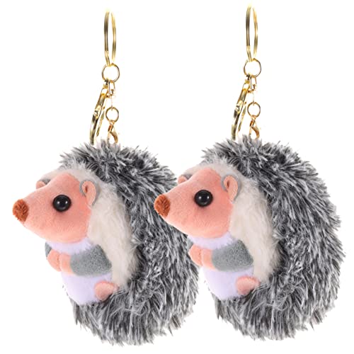 Abaodam 2 Stück Kleiner Igel Anhänger Cartoon Zum Aufhängen Mini Plüschtiere Plüsch Schlüsselanhänger Igel Schlüsselanhänger Plüsch Igel Puppe Mini Igel Hamsterkäfig von Abaodam