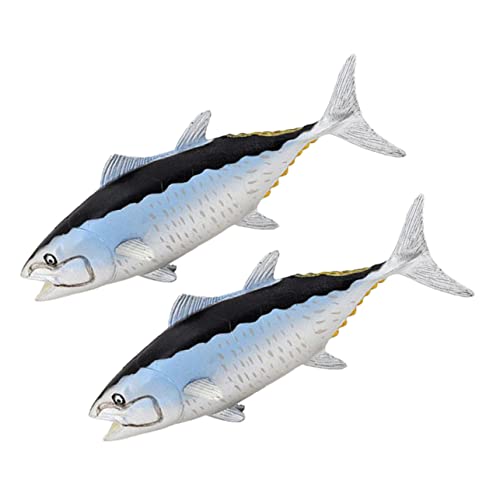 Abaodam 2 Stück Künstliche Fischfigur Realistische Dekoration für Aquarien und Landschaften Lernspielzeug für Perfektes für Themenpartys und Kreative Freizeitgestaltung von Abaodam