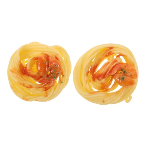 Abaodam 2 Stück Simulierte Nudeln Spaghetti Modell für Restaurant Küche Lebensmittelproben Künstliche Lebensmittel Requisiten von Abaodam