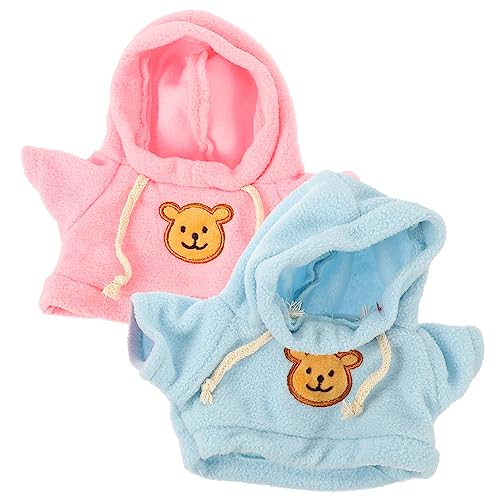 Abaodam 2 Stück Kuscheltier Kleidung für Bären Wiederverwendbare Dekorative Outfits und Blau für Plüschtiere und Puppensammler von Abaodam