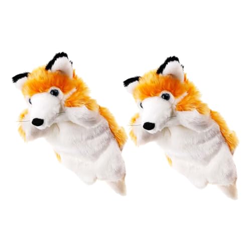Abaodam 2 Stück Kuscheltiere Babyspielzeug Puppenbausatz Roboterspielzeug Augenfingerpuppen Fingerpuppen Tiere Tierpuppe Ganzkörperpuppen Für Babys Kuscheltier Hängematte Plüsch von Abaodam
