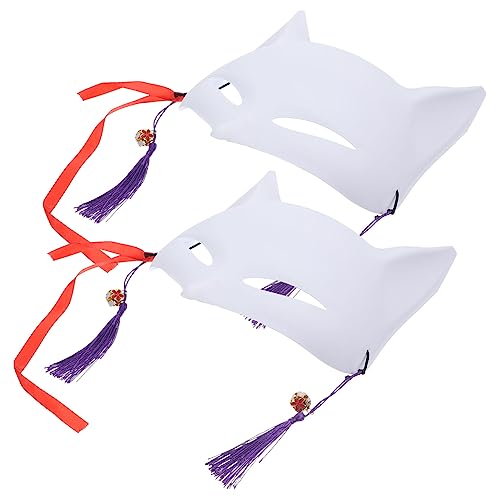 Abaodam 2 Stück Leere Tiermaske Diy Fox Maske für Kostümparty Maskerade Karneval Unbemalt für Kreative Bastelprojekte und Kinderhandwerk Abaodam 2 Stück Leere Tiermaske Diy Fox Maske für Kostümparty Maskerade Karneval Unbemalt für Kreative Bastelprojekte und Kinderhandwerk von Abaodam