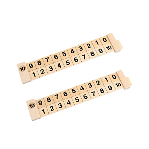 Abaodam Additions-subtraktions-lernlineal – 2 Stück Wissenschaftliches Lineal Aus Holz Für Kinder Spielzeug Zur Entwicklung Der Mathematischen Intelligenz Pädagogische Mathematik-Tools Abaodam Additions-subtraktions-lernlineal – 2 Stück Wissenschaftliches Lineal Aus Holz Für Kinder Spielzeug Zur Entwicklung Der Mathematischen Intelligenz Pädagogische Mathematik-Tools von Abaodam
